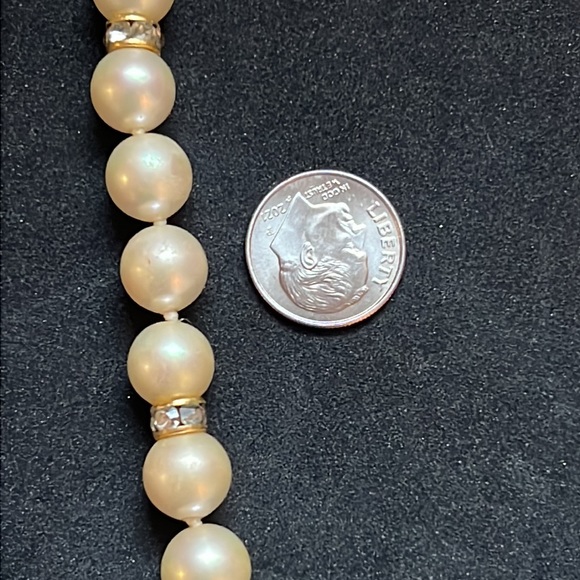 Vintage 80-90s Christian DIOR Glass Pearl Reversible Runway Necklace - Picture 4 of 14